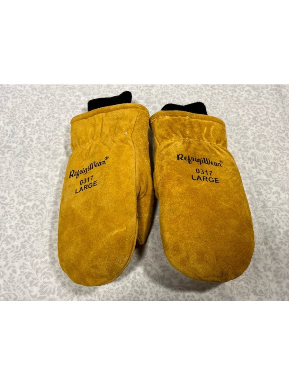 RefrigiWear Insulated Leather Mitt Large 0317, Protection for Extreme Temps - Picture 2 of 10